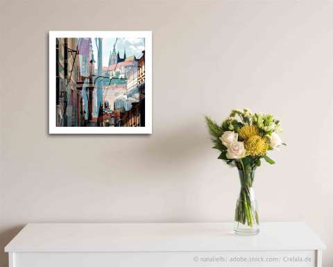 Fotokunst online kaufen Prag Raumansicht 1